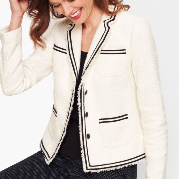 Talbots Jackets & Blazers - ☀️HOST PICK☀️TALBOTS PIPED TWEED JACKET